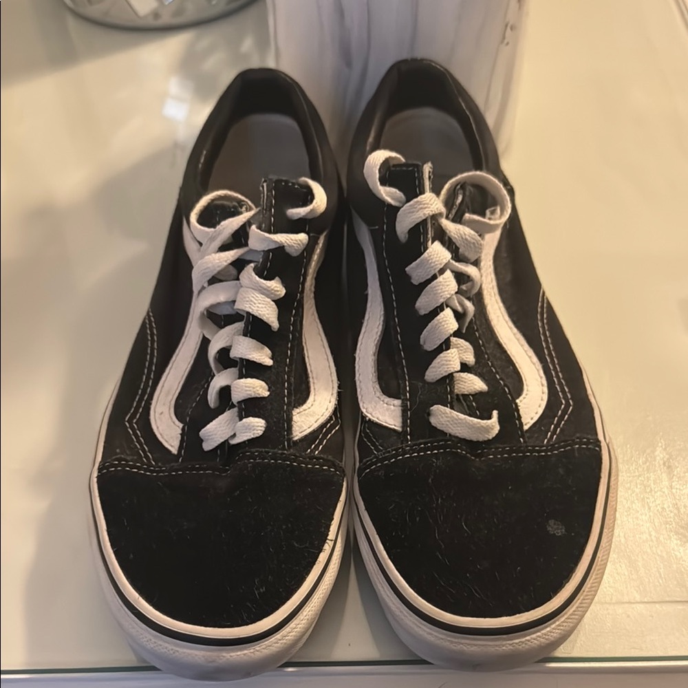 Vans Black and White Athletic Shoes